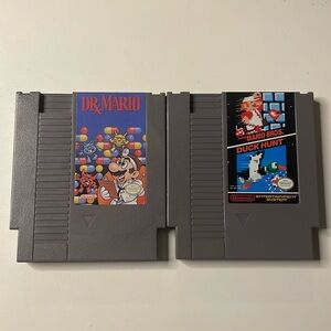 NES Games Bundle. Dr. Mario and Mario Bros./Duck Hunt. Both Tested! Authentic.‎